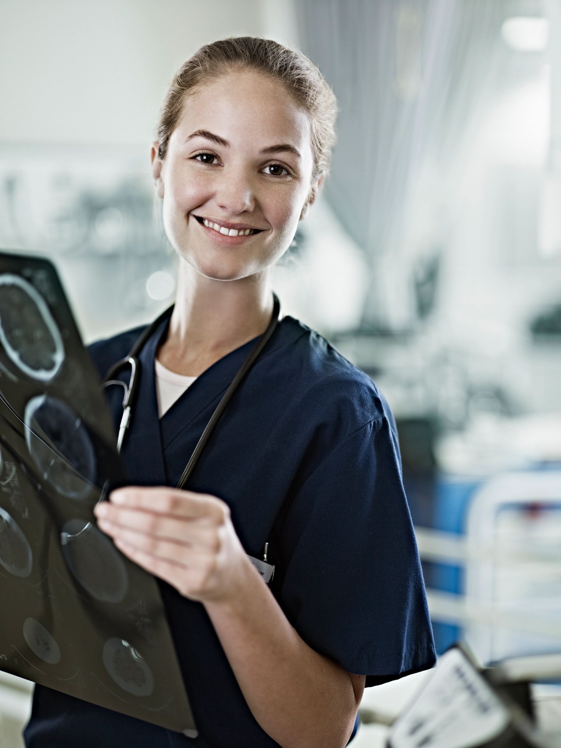 Confident healthcare professional representing career growth and support