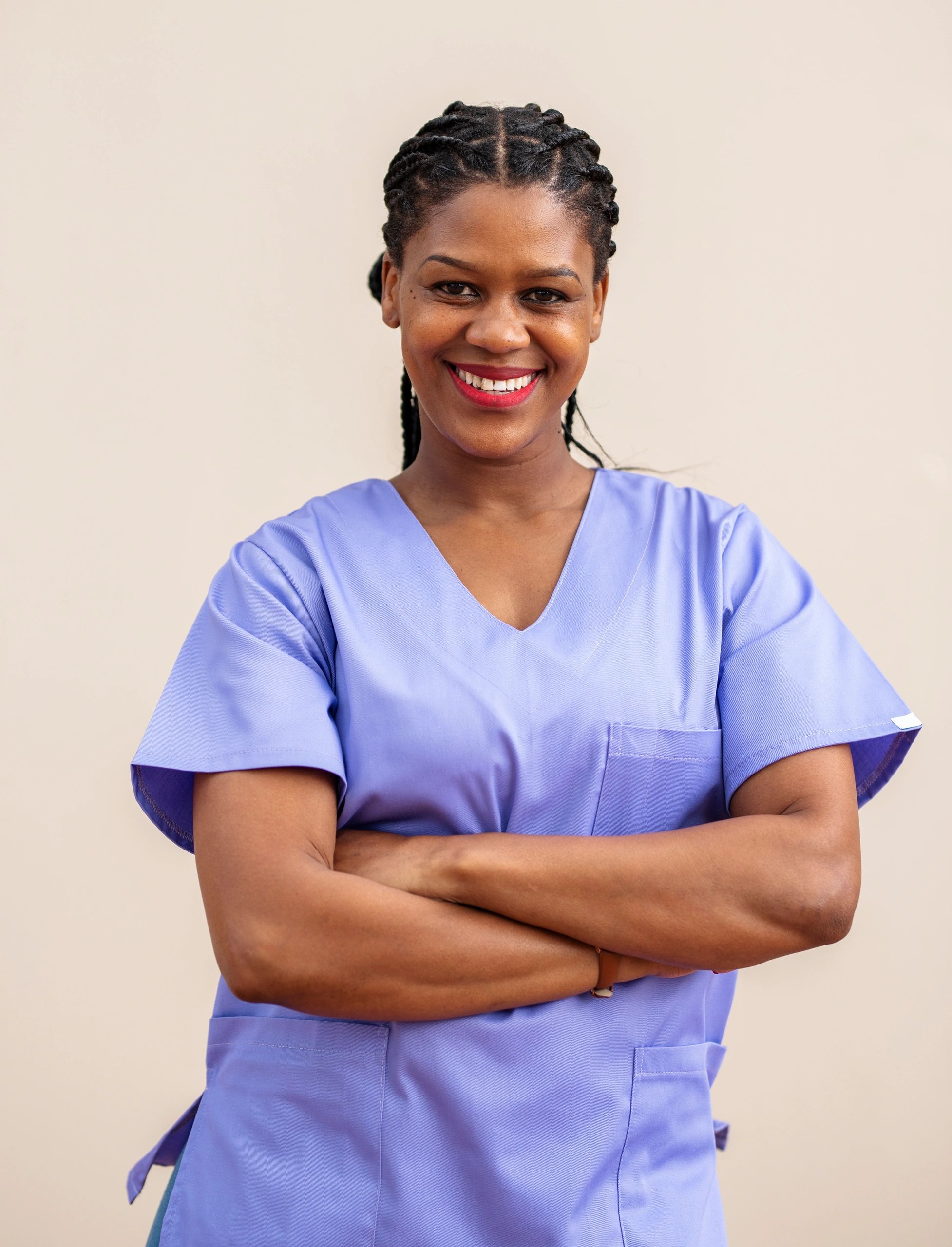 Smiling female medical professional portrait